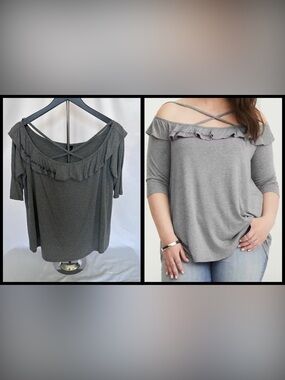 TORRID | Disney Cinderella Grey Off Shoulder Tee